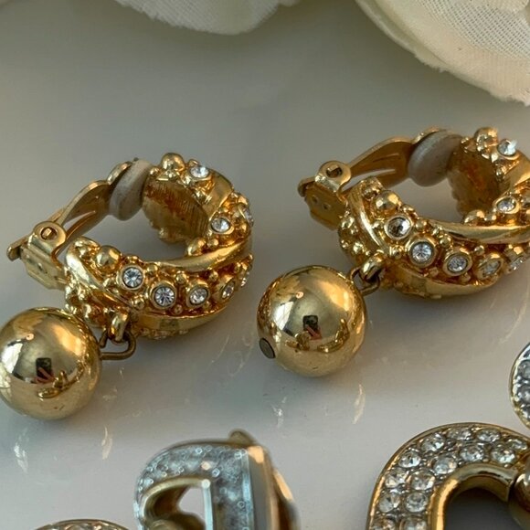 SWAROVSKI, CRAFT RHINESTONE EARRINGS COLLECTION (3) - Picture 6 of 10